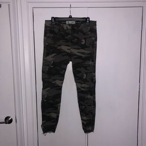 Rewash brand camo jeans